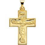 14KY Crucifix Pendant 23.5x18 mm