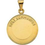 14K Gold First Holy Communion Medal 19 mm