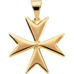 Gold Maltese Cross Pendant
