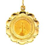 14K Gold Miraculous Medal 25x21 mm