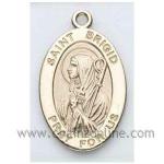 Gold St Brigid Medal Oval