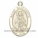 Gold Dt Elizabeth of Hungary Medal Oval