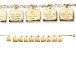 Gold Ten Commandments Bracelet