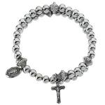 Silver Rosary Wrap Bracelet