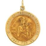 14K Gold Scapular Medal