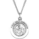 Silver First Holy Communion Medal