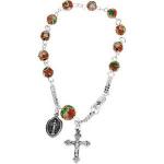 Red Cloisonne Rosary Bracelet