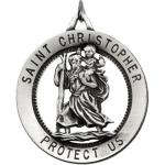 Silver St Christopher Medal