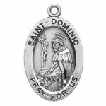 Silver St Dominic Medal Oval