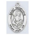 Silver St Genevieve Medal Oval