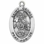 Silver St George Medal Oval