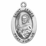 Silver St James the Greater Medal Oval