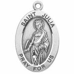 Silver St Julia Medal Oval