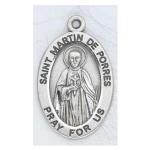 Silver St Martin de Porres Medal Oval