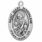 Silver St Mary Magdalene Medal Oval