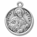 Silver St Peter the Apostle Medal Round
