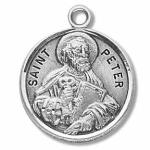 Silver St Peter the Apostle Medal Round