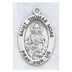 Silver St Thomas More Medal Oval