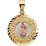 Tricolor Gold First Holy Communion Medal