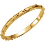 Gold Jesus I Trust In You Prayer Ring