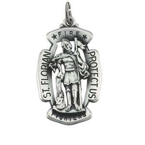 Sterling Silver St. Florian Medal